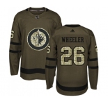 Adidas Winnipeg Jets #26 Blake Wheeler Authentic Green Salute to Service NHL Jersey