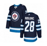 Adidas Winnipeg Jets #28 Jack Roslovic Authentic Navy Blue Home NHL Jersey