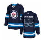 Adidas Winnipeg Jets #55 Mark Scheifele Authentic Navy Blue Drift Fashion NHL Jersey