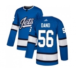 Adidas Winnipeg Jets #56 Marko Dano Authentic Blue Alternate NHL Jersey