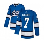 Adidas Winnipeg Jets #7 Ben Chiarot Authentic Blue Alternate NHL Jersey