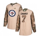 Adidas Winnipeg Jets #7 Ben Chiarot Authentic Camo Veterans Day Practice NHL Jersey