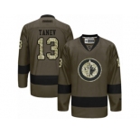 Men's Reebok Winnipeg Jets #13 Brandon Tanev Authentic Green Salute to Service NHL Jersey