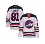 Men's Reebok Winnipeg Jets #81 Kyle Connor Authentic White 2016 Heritage Classic NHL Jersey