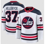 Men's Winnipeg Jets #37 Connor Hellebuyck White 2026 Home Stitched Hockey Jersey