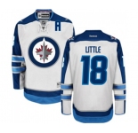 Reebok Winnipeg Jets #18 Bryan Little Authentic White Away NHL Jersey
