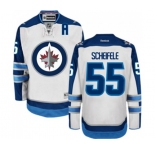 Reebok Winnipeg Jets #55 Mark Scheifele Authentic White Away NHL Jersey