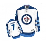 Reebok Winnipeg Jets #7 Keith Tkachuk Authentic White Away NHL Jersey