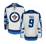 Reebok Winnipeg Jets #9 Bobby Hull Authentic White Away NHL Jersey