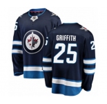 Winnipeg Jets #25 Seth Griffith Fanatics Branded Navy Blue Home Breakaway NHL Jersey