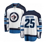 Winnipeg Jets #25 Seth Griffith Fanatics Branded White Away Breakaway NHL Jersey