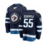 Winnipeg Jets #55 Mark Scheifele Fanatics Branded Navy Blue Home Breakaway NHL Jersey