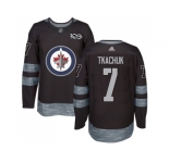 Winnipeg Jets #7 Keith Tkachuk Black 1917-2017 100th Anniversary Stitched NHL Jersey
