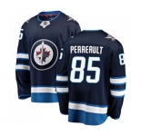 Winnipeg Jets #85 Mathieu Perreault Fanatics Branded Navy Blue Home Breakaway NHL Jersey