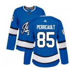 Women Adidas Winnipeg Jets #85 Mathieu Perreault Premier Blue Alternate NHL Jersey