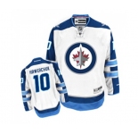 Women Reebok Winnipeg Jets #10 Dale Hawerchuk Authentic White Away NHL Jersey