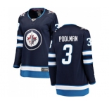 Women Winnipeg Jets #3 Tucker Poolman Fanatics Branded Navy Blue Home Breakaway NHL Jersey