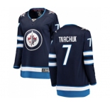 Women Winnipeg Jets #7 Keith Tkachuk Fanatics Branded Navy Blue Home Breakaway NHL Jersey