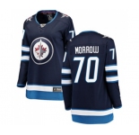 Women Winnipeg Jets #70 Joe Morrow Fanatics Branded Navy Blue Home Breakaway NHL Jersey
