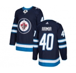 Youth Adidas Winnipeg Jets #40 Joel Armia Authentic Navy Blue Home NHL Jersey