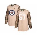Youth Adidas Winnipeg Jets #57 Tyler Myers Camo Authentic 2017 Veterans Day Stitched NHL Jersey