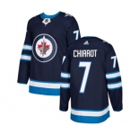 Youth Adidas Winnipeg Jets #7 Ben Chiarot Authentic Navy Blue Home NHL Jersey