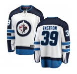 Youth Winnipeg Jets #39 Tobias Enstrom Fanatics Branded White Away Breakaway NHL Jersey