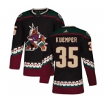 Men's Arizona Coyotes #35 Darcy Kuemper Black Alternate Stitched Hockey Jersey