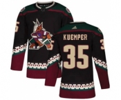 Men's Arizona Coyotes #35 Darcy Kuemper Black Alternate Stitched Hockey Jersey