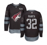 Men's Coyotes #32 Antti Raanta Black 1917-2017 100th Anniversary Stitched Hockey Jersey