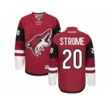 Men's Reebok Arizona Coyotes #20 Dylan Strome Authentic Burgundy Red Home NHL Jersey