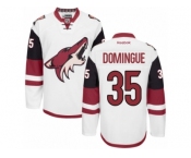 Men's Reebok Arizona Coyotes #35 Louis Domingue Authentic White Away NHL Jersey