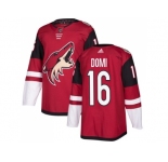 Youth Adidas Phoenix Coyotes #16 Max Domi Maroon Home Authentic Stitched NHL Jersey