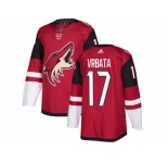 Youth Adidas Phoenix Coyotes #17 Radim Vrbata Maroon Home Authentic Stitched NHL Jersey