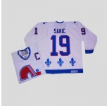 nhl quebec nordiques #19 sakic white(ccm)