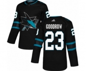 Adidas San Jose Sharks #23 Barclay Goodrow Premier Black Alternate NHL Jersey