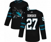 Adidas San Jose Sharks #27 Joonas Donskoi Authentic Black Alternate NHL Jersey