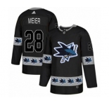Adidas San Jose Sharks #28 Timo Meier Authentic Black Team Logo Fashion NHL Jersey
