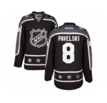 Men's Reebok San Jose Sharks #8 Joe Pavelski Authentic Black Pacific Division 2017 All-Star NHL Jersey