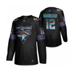 Men's San Jose Sharks #12 Patrick Marleau 2020 Los Tiburones Limited Hockey Jersey Black