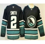 Men's San Jose Sharks #2 Will Smith Black Authentic Jersey