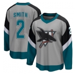 Men's San Jose Sharks #2 Will Smith Breakaway Gray 2020-21 Special Edition Jerseys