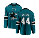 San Jose Sharks #44 Marc-Edouard Vlasic Fanatics Branded Teal Green Home Breakaway NHL Jersey