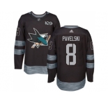 San Jose Sharks #8 Joe Pavelski Black 1917-2017 100th Anniversary Stitched NHL Jersey