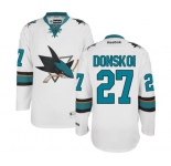 Women Reebok San Jose Sharks #27 Joonas Donskoi Authentic White Away NHL Jersey