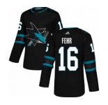 Youth Adidas San Jose Sharks #16 Eric Fehr Premier Black Alternate NHL Jersey