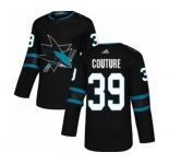 Youth Adidas San Jose Sharks #39 Logan Couture Premier Black Alternate NHL Jersey