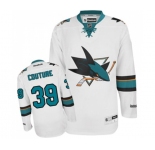Youth Reebok San Jose Sharks #39 Logan Couture Authentic White Away NHL Jersey