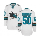 Youth Reebok San Jose Sharks #50 Chris Tierney Authentic White Away NHL Jersey