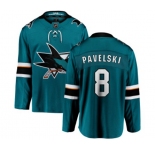 Youth San Jose Sharks #8 Joe Pavelski Fanatics Branded Teal Green Home Breakaway NHL Jersey